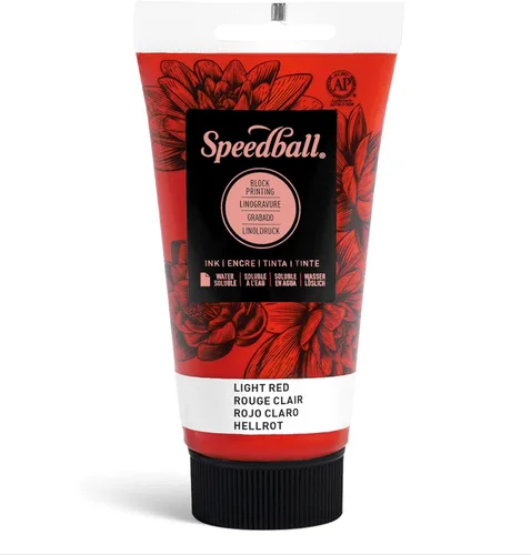 Miniatura 49 de Speedball Tinta de impresión en bloque soluble en agua 3815 – Color intenso con acabado satinado AP no tóxico 8 onzas líquidas, peltre