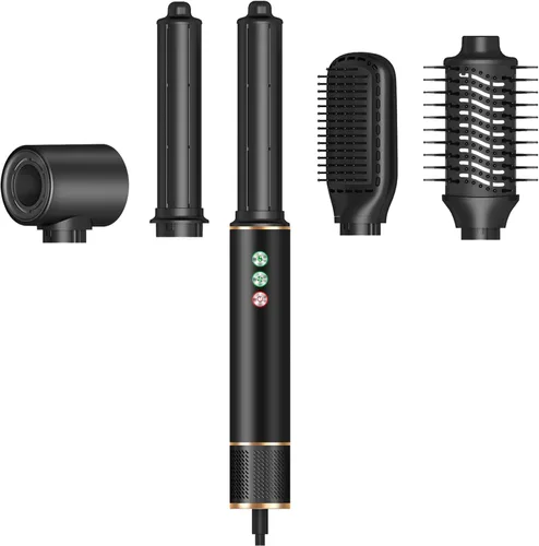 Miniatura 8 de TANSHINE Juego de cepillos para secador de pelo, 5 en 1 profesional de aire caliente, secador de pelo, rizador de aire de alta velocidad para secado
