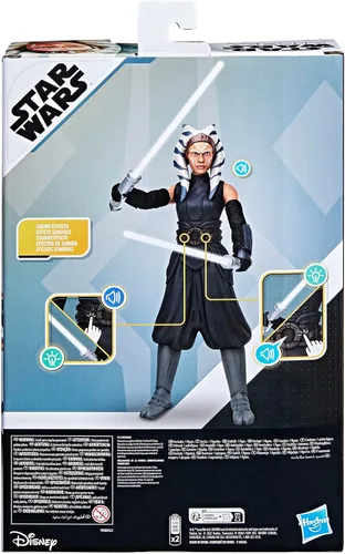 Miniatura 4 de STAR WARS Galactic Action Ahsoka Tano, figuras de acción a escala de 12 pulgadas, juguetes interactivos para niños y niñas de 4 años