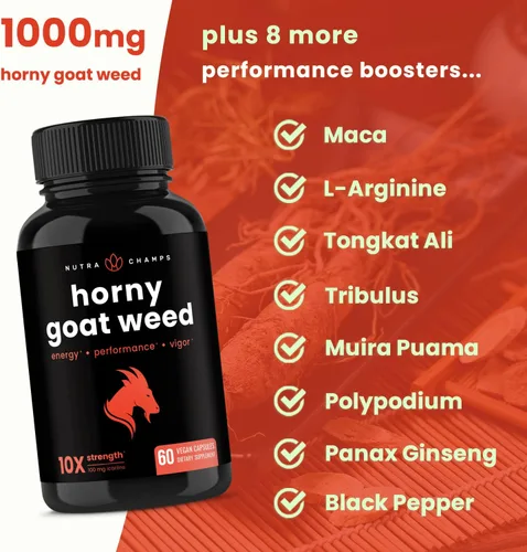 Miniatura 6 de NutraChamps Paquete de ginseng coreano y hierba de cabra cachonda