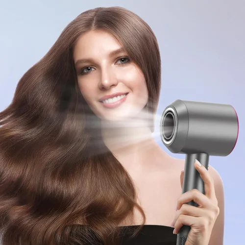 Miniatura 6 de Secador de pelo de secado rápido de 1600 W, secador iónico negativo con motor digital potente sin escobillas de alta velocidad de 110,000 RPM