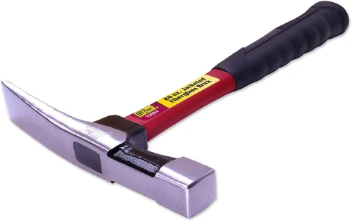 Miniatura 4 de IVY Classic 15024 Martillo de ladrillo de fibra de vidrio de 24 onzas con mango Power Pro Grip, plateado, negro