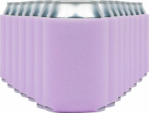 Miniatura 47 de Fundas enfriadoras de latas de cerveza en blanco (paquete de 14) fundas enfriadoras de latas de cerveza con aislamiento suave - Fundas negras lisas