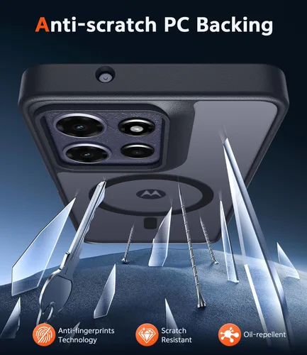 Miniatura 1214 de FNTCASE Funda para iPhone 13 Pro-Max: Fundas magnéticas transparentes compatibles con Magsafe Slim anti amarillamiento protección contra caídas