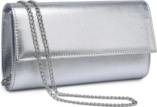 Miniatura 8 de Dasein Bolso de noche para mujer, bolso de mano con purpurina para boda, bolso de novia brillante para cóctel, fiesta, baile de graduación