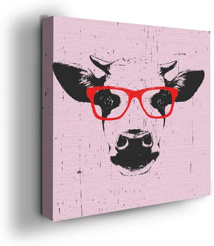 Miniatura 44 de Mavis Print - Lienzo decorativo para pared con diseño de conejo/conejo, 36 x 36 pulgadas, decoración de pared de animales impresos en HD y marco