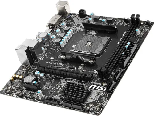 Miniatura 3 de MSI ProSeries AMD A320 1ª, 2ª y 3ª generación Cumple con Ryzen AM4 DDR4 HDMI DVI USB 3 Micro-ATX Placa base (A320M-A PRO)