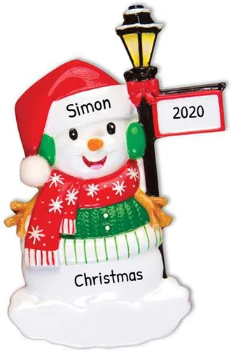 Miniatura 6 de Adornos de muñeco de nieve personalizados en 3D para árbol de Navidad, adornos de Navidad de muñeco de nieve Frosty 2025, adorno único con nombre