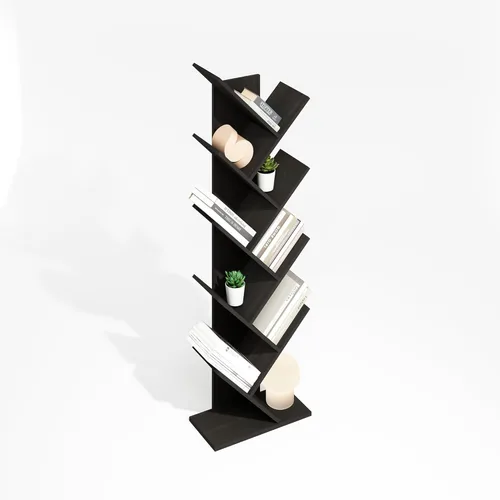 Miniatura 10 de FURINNO JAYA Torre de almacenamiento multimedia de 6 niveles, Espresso