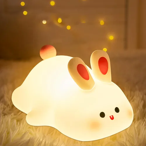 Miniatura 17 de Attivolife Capybara - Luz nocturna para niños, lámpara de noche de silicona animal recargable por USB, control táctil con regulador y temporizador