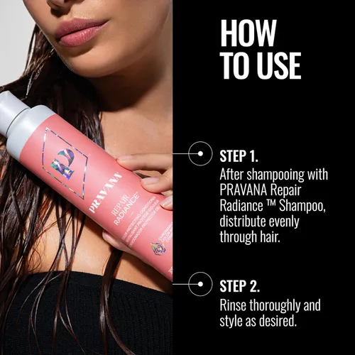 Miniatura 4 de Pravana Repair Radiance Conditioner Strengthens, Protects, Restores For Damaged, Color Treated Hair Reduces Breakage & Split Ends Chromasilk