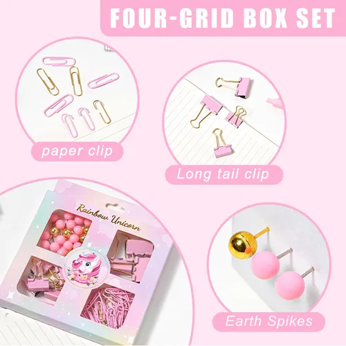 Miniatura 5 de COMFYROOM Accesorios de escritorio rosa con soporte para bolígrafos, organizadores de escritorio y accesorios de oficina rosa para mujeres