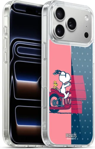 Miniatura 395 de Head Case Designs Funda de gel con licencia oficial de Peanuts Snoopy & Woodstock Halfs and Laughs [protección de grado militar] compatible