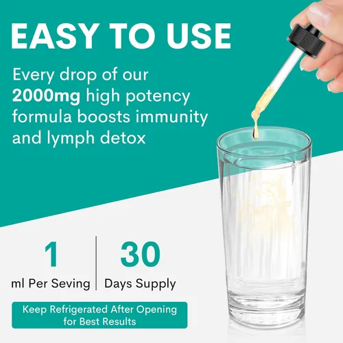 Miniatura 5 de Gotas de drenaje linfático liposomal de 2000 mg - Sistema linfático y apoyo inmunológico - Apoyo al equilibrio de líquidos - Suplementos
