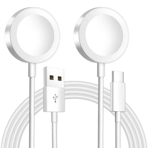Miniatura 14 de Cargador magnético de carga rápida para Apple Watch, carga inalámbrica magnética compatible con iWatch Series Ultra/10/9/8/7/6/SE/SE2/5/4/3-[1.6