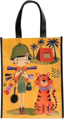 Miniatura 9 de Loveinside Bolsas de regalo medianas recicladas con asas, bolsa de regalo reutilizable para fiestas de cumpleaños para niños, bolsa de compras – 10