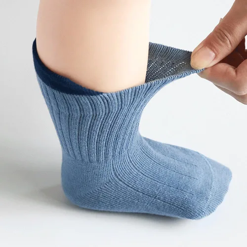 Miniatura 2 de Calcetines tobilleros antideslizantes para niños pequeños con pinzas para recién nacidos, elásticos, para bebés de 1 a 3 años, 3 pares