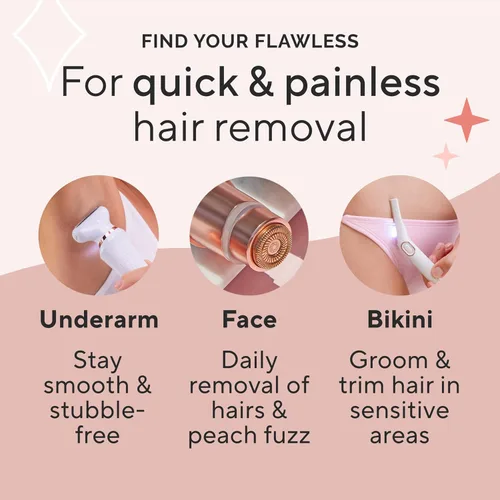Miniatura 9 de Finishing Touch Flawless Legs, Maquinilla de Afeitar Eléctrica para Mujeres, Removedor de Vello de Piernas con Cabezal Pivotante y Luz LED
