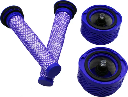 Miniatura 3 de Paquete de 4 filtros de vacío de repuesto 2 filtros de poste, 2 prefiltros compatibles con filtros Dyson V6 Hepa, reemplazo total total de piezas