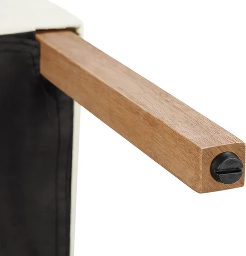 Miniatura 9 de Yaheetech Juego de 2 sillas de comedor tapizadas de tela con respaldo alto y patas de madera maciza para cocina, sala de estar, restaurante