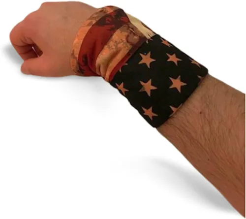 Miniatura 3 de Pañuelo patriótico con bandera estadounidense y calavera para el cuello bandana de tubo para deportes y exteriores bufanda y polaina para el cuello