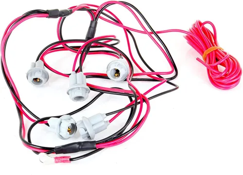 Miniatura 3 de T10 W5W 194 Bombillas LED Enchufes Conector precableado Arnés de cables para luces marcadoras de cabina (paquete de 5)