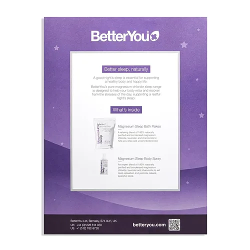 Miniatura 7 de BetterYou - Juego de dormir de magnesio unisex – 2 piezas de 3.38 oz spray corporal, 35.2 oz sal de baño