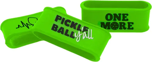 Miniatura 38 de Palms-O-Aces Juego de 3 bandas de agarre para paleta de pickleball – Bandas de silicona para paletas de pickleball para asegurar sobreempuñaduras e