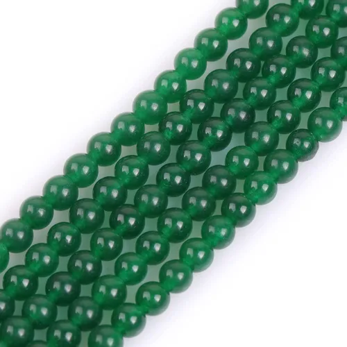 Miniatura 53 de JOE FOREMAN Cuentas redondas de piedra natural de jade de Taiwán verde de 0.315 in para fabricación de joyas, cuentas de 15 pulgadas, piedras Jade
