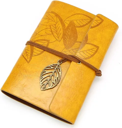 Miniatura 13 de Funda para notebook de cuero sintético, estilo vintage, con diseño de hojas, Negro