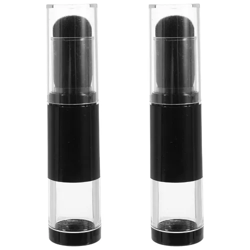 Beaupretty 2pcs cepillo retráctil para rubor con frascos de botella de polvo sueltos recargables para colorear, resaltar, contorno, rubor, polvo,