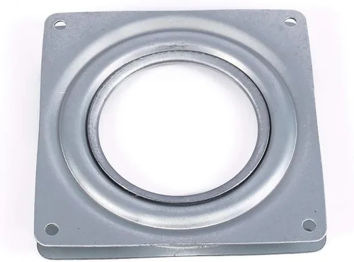 Miniatura 6 de Placa giratoria de mesa, plato giratorio pequeño con cerradura de 4 pulgadas, placa giratoria giratoria de acero galvanizado de metal, rodamiento