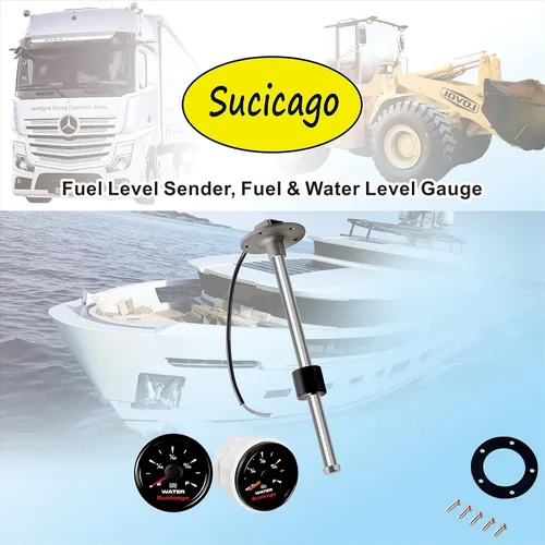Miniatura 6 de Fuel Sender Marine - Unidad de envío de tanque de combustible de 17 pulgadas (430mm), flotador de acero inoxidable, unidad de envío de nivel