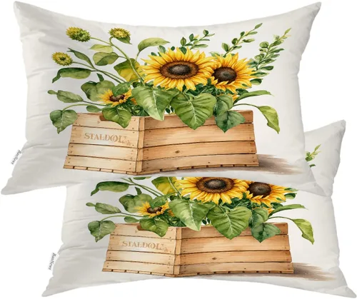 Miniatura 84 de Fundas de almohada con diseño de pinos y pájaros, bayas rojas, hojas de acebo, fondo beige, funda de cojín de mezcla digital, funda de almohada