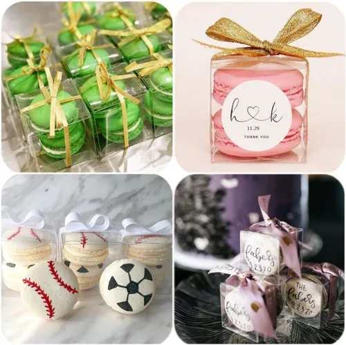 Miniatura 4 de JOERSH Cajas transparentes de 2x2x2 pulgadas para recuerdos con cintas de regalo, 120 piezas, Mini cajas cúbicas transparentes para bodas, baby
