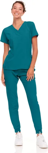 Miniatura 55 de Natural Uniforms Conjunto de ropa quirúrgica elástica para mujer con tallas regulares y pequeñas