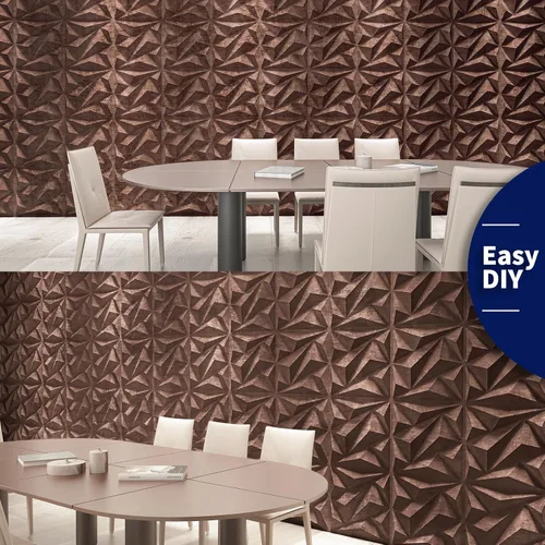 Miniatura 5 de Art3dwallpanels Panel de pared de PVC 3D diamante para decoración de pared interior, panel de PVC para decoración de pared, paneles de pared