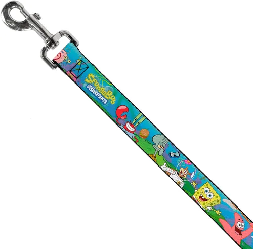 Miniatura 2 de Buckle-Down Correa para mascotas - Bob Esponja y Amigos/Logo - 4 pies de largo - 1" de ancho