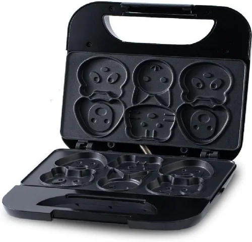 Animal Mini WaffleMaker 6 Tortitas en forma de animal Máquina de desayuno antiadherente Waffler Iron Hogar para niños Adultos Regalo divertido US