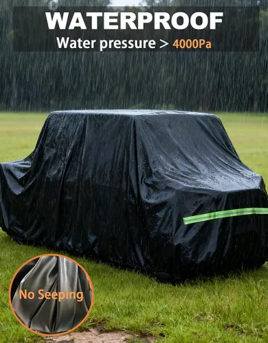 Miniatura 5 de Cubierta UTV de 4 a 6 plazas, resistente 600D, cubierta de protección para todo tipo de clima, compatible con Can-Am Defender MAX PRO/X3