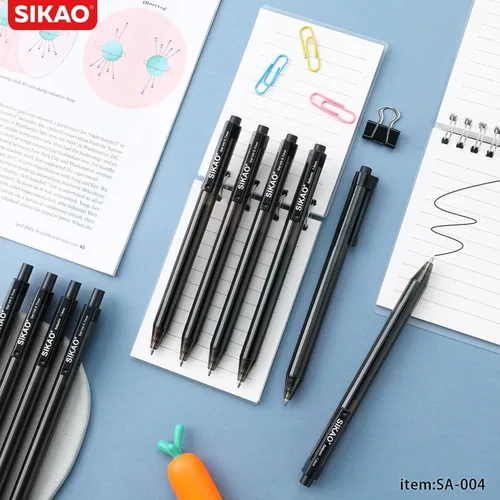 Miniatura 7 de Bolígrafos de Gel Negro a Granel, Juego de 60 Bolígrafos de Gel Negro Retráctiles, Punta Fina de 0.7mm, Escritura Suave y Sin Manchas para Oficina