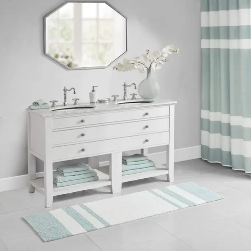 Miniatura 10 de Tapete de baño reversible de algodón