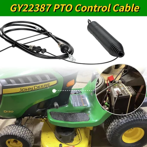 Miniatura 2 de GY22387 Cable de control de toma de fuerza para cortacésped John Deere, cable de compromiso compatible con John Deere 107S D100 D105 D110 D120 D125