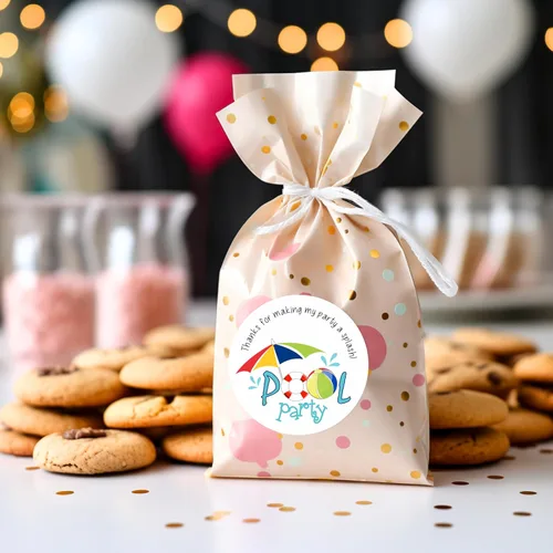 Calcomanías redondas de 2 pulgadas para fiesta de piscina, etiquetas de agradecimiento por hacer de mi fiesta un chapoteo, etiquetas de recuerdo de