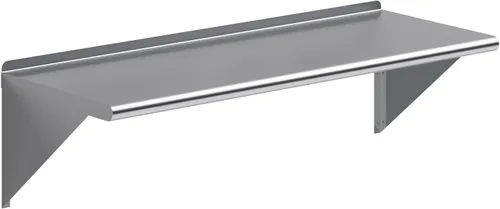 Miniatura 16 de AmGood Estante de pared de acero inoxidable de 36 pulgadas de largo x 14 pulgadas de profundidad Certificado NSF Estantería de metal