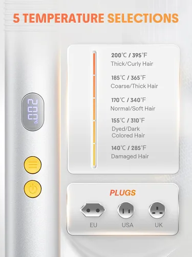 Miniatura 6 de SHEGLAM Cepillo Alisador de Cabello Iónico 3D con peine térmico de oro de 24 quilates, diseño anti-quemaduras, calentamiento rápido de 60 segundos