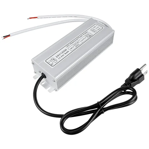 Miniatura 14 de inShareplus fuente de poder LED, 24V 40W IP67 impermeable para exteriores, transformador de bajo voltaje de CA 90-140V a CC 24V 1.7A, adaptador