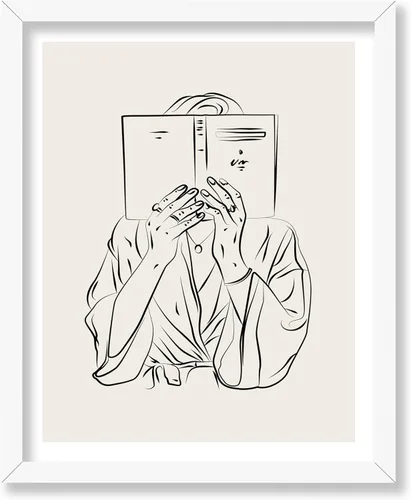 Miniatura 83 de Poster Master Póster de peonías – Estampado de flores retro – Ilustración floral – Ilustración en blanco y negro – Diseño de línea y abstracto