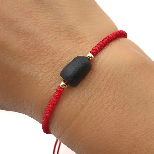 Miniatura 4 de Red String Protection Bracelet for Women Against Evil Eye Genuine Jet Stone Azabache Contra el Mal de Ojo