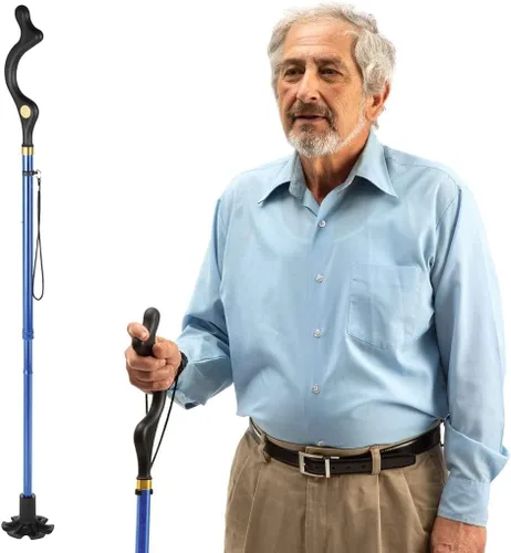 Miniatura 13 de Bastón para caminar para hombres y mujeres - Bastón especial de equilibrio con 10 alturas ajustables - Autoportante, plegable, portátil, plegable